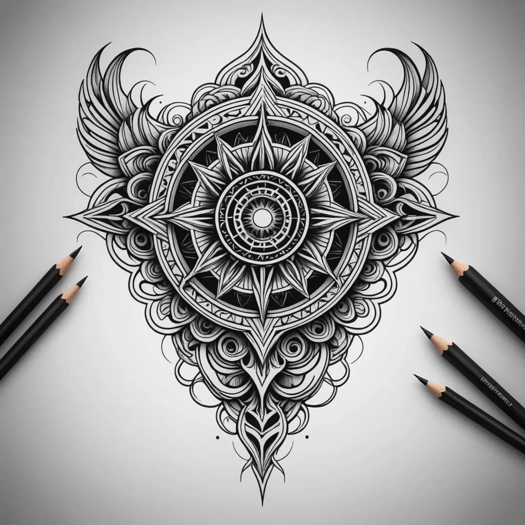 3D tattoo concept generated with AI
