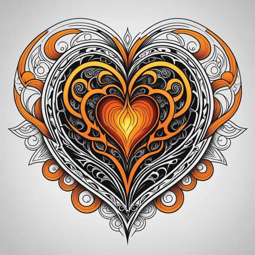 Geometric tattoo concept generated with AI