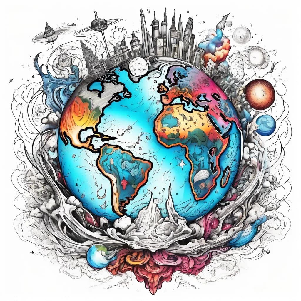 Surreal tattoo concept generated with AI