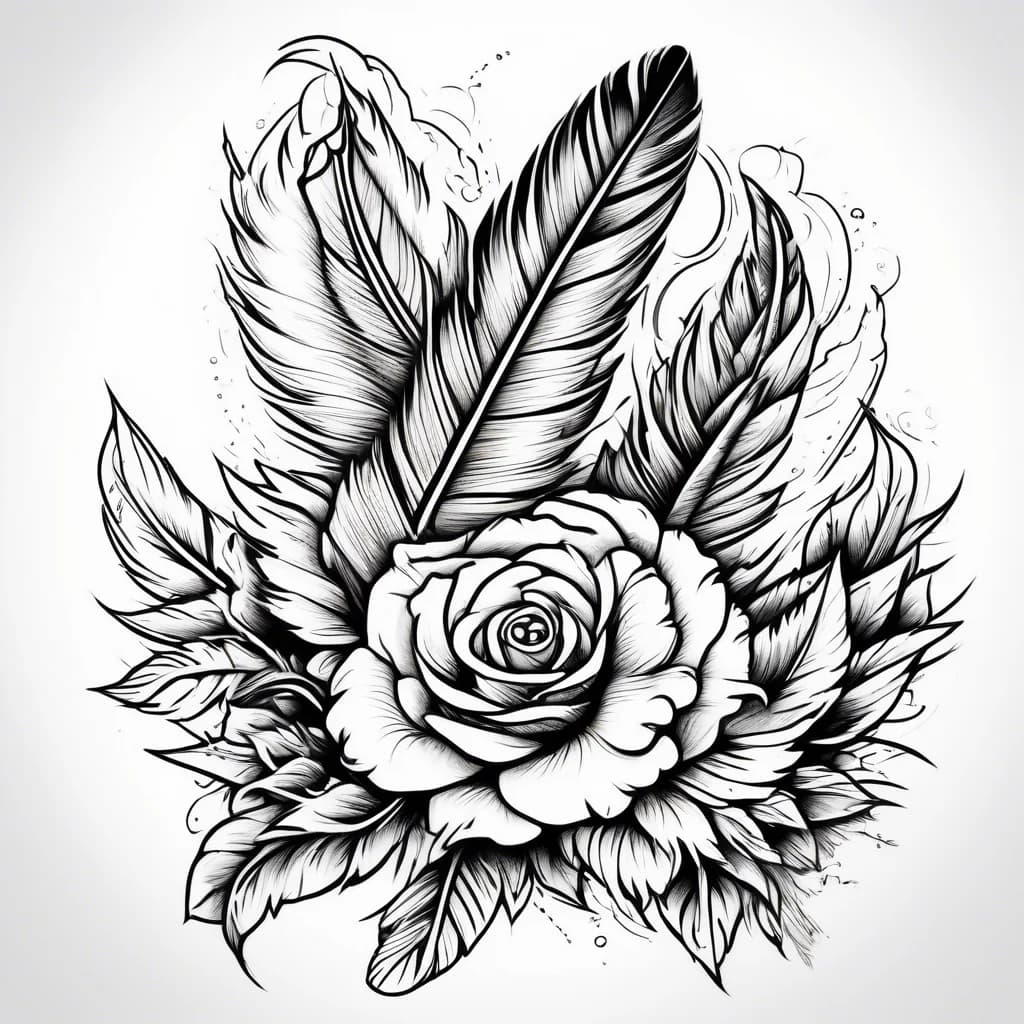 Traditional tattoo concept generated with AI